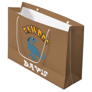 Baby Dinosaur Design - Gift Bag - Large
