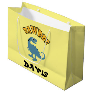 Baby Dinosaur Design - Gift Bag - Large