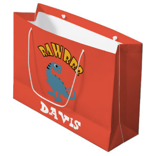 Baby Dinosaur Design - Gift Bag - Large