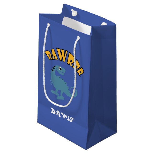 Baby Dinosaur Design - Gift Bag - Small (Front Angled)