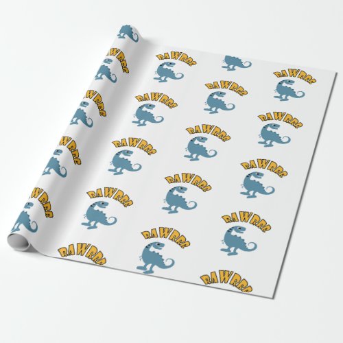 Baby Dinosaur Design _ Matte Wrapping Paper