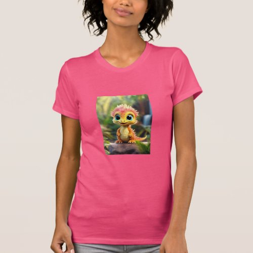  Baby Dinosaur design Wome Bellacanvas T_Shirt