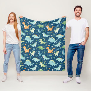 Baby Dinosaur  Fleece Blanket