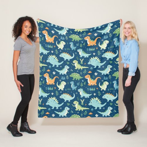 Baby Dinosaur  Fleece Blanket