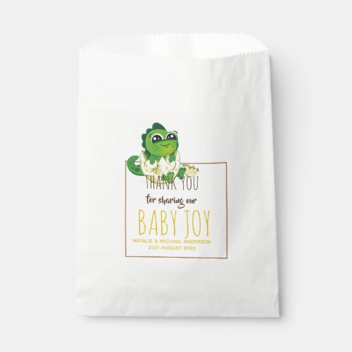 Baby Dinosaur Hatching Egg Boy Girls Shower Favor Bag