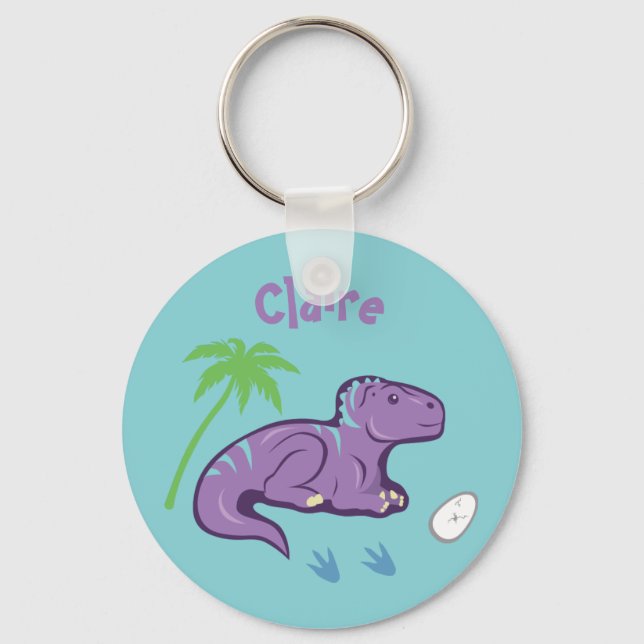 Baby Dinosaur Iguanodon Keychain (Front)