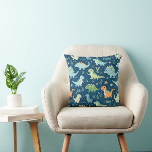 Baby Dinosaur Pattern Throw Pillow