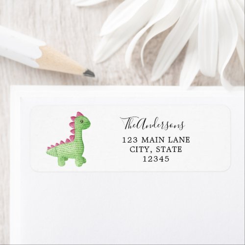 Baby Dinosaur Return Address Label