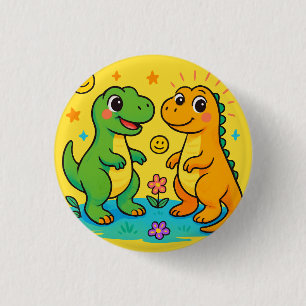 Baby Dinosaur-Themed Button