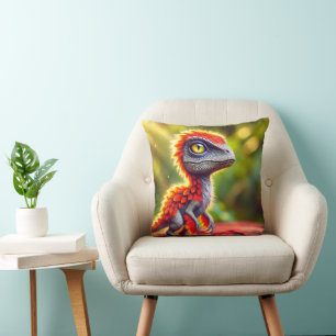 Baby Dinosaur Throw Pillow