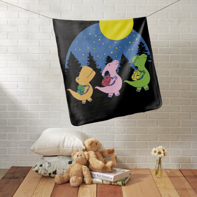 Baby Dinosaurs Back To School Blanket (In Situ)