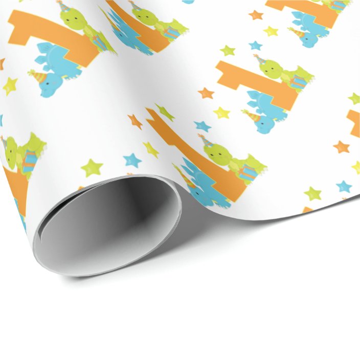 baby's first birthday wrapping paper