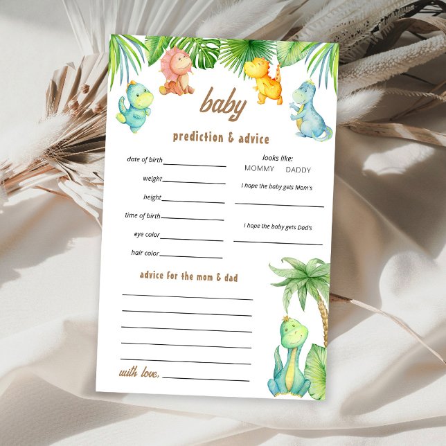 Baby Dinosaurs Predictions Game Flyer (Creator Uploaded)