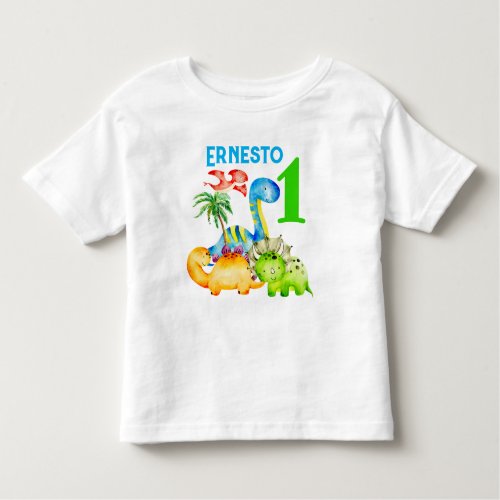 Baby dinosaurs toddler birthday party  toddler t_shirt