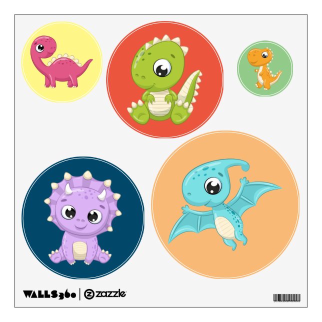 Baby Dinosaurs Wall Decal (Front)