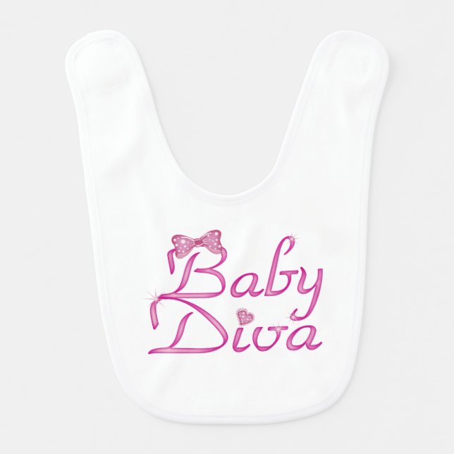 Baby Diva Bib (Front)