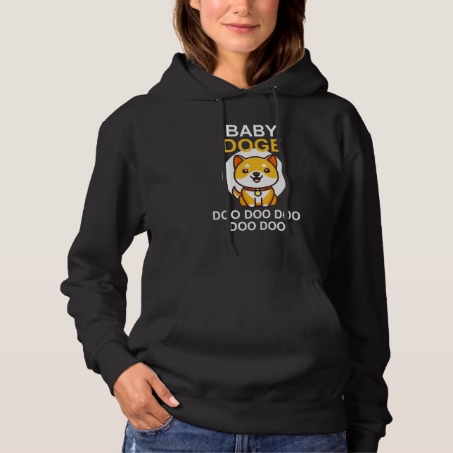 Baby Doge Doo Doo Doo Crypto Cryptocurrency Shiba  Hoodie (Front)