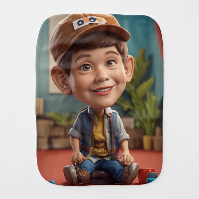 Baby Doll  Burp Cloth (Front)