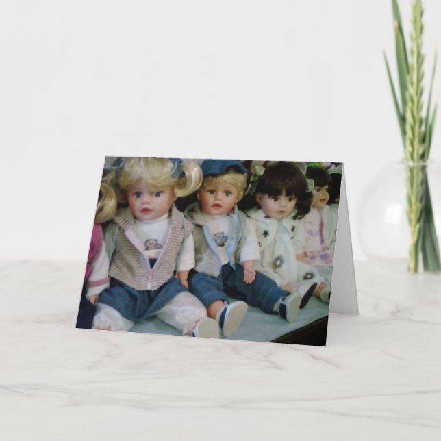 BABY DOLLS SAY ***MERRY CHRISTMAS LITTLE GIRL*** CARD (Front)