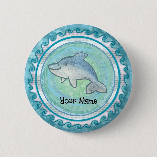Baby Dolphin Button (Front)