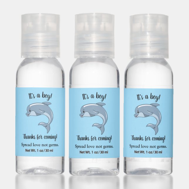 Baby Dolphin/It's a boy! Hand Sanitizer (Set)