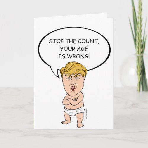 Baby Donald Trump Birthday Card _ Customize Your M