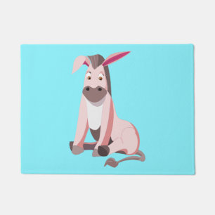 Baby Donkey Doormat - Your Colors - Text