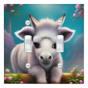 Baby Donkey Light Switch Cover