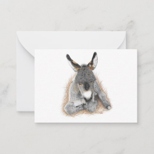 Baby Donkey Note Card