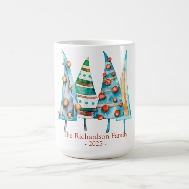 Baby Doodle Pine Christmas Tree Gifts Coffee Mug (Center)
