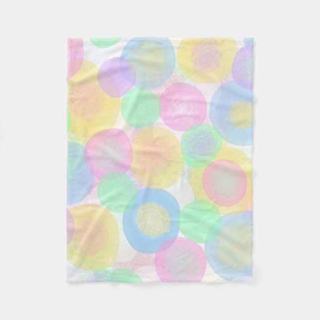 Baby Dots Fleece Blanket (Front)