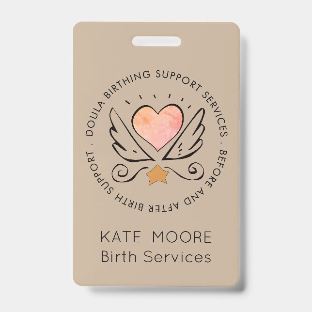 Baby Doula Birth Coach Midwife Badge (Front)