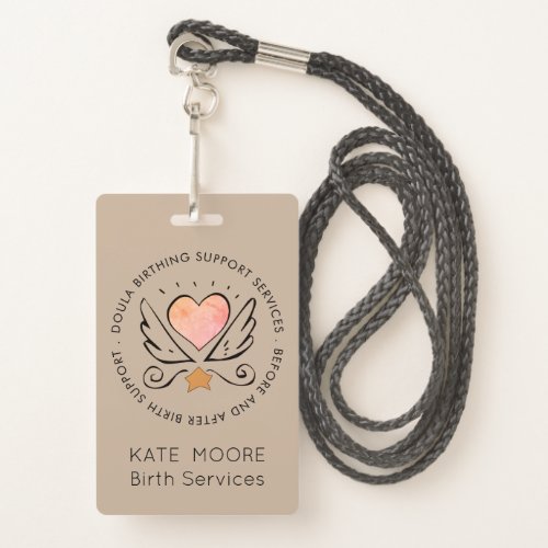 Baby Doula Birth Coach Midwife Badge