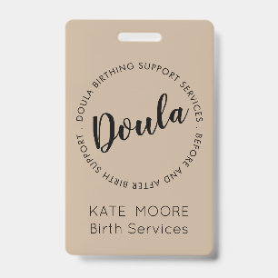 Baby Doula Birth Coach Midwife Badge