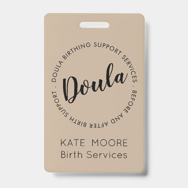 Baby Doula Birth Coach Midwife Badge (Front)