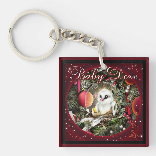 Baby Dove Keychain (Front)