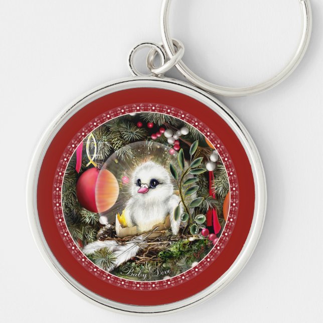 Baby Dove Keychain (Front)