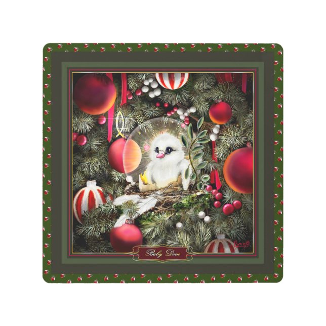 Baby Dove Metal Print (Front)