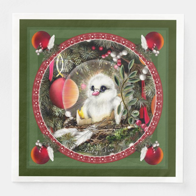 Baby Dove Paper Dinner Napkins (Front)