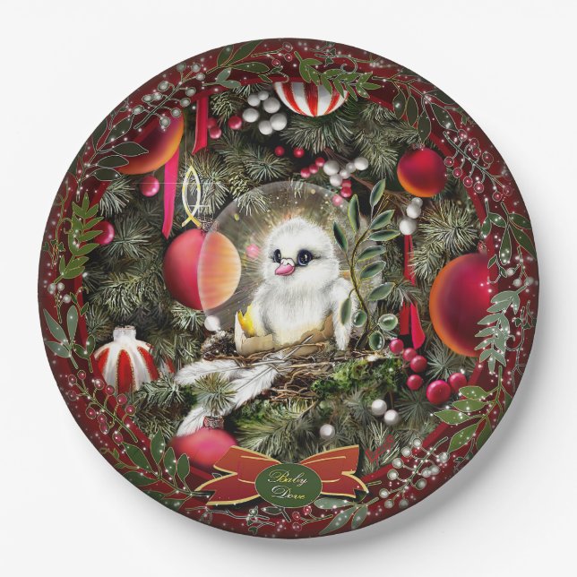 Baby Dove Paper Plates (Front)
