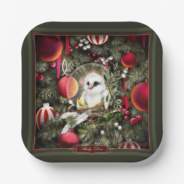 Baby Dove Paper Plates (Front)