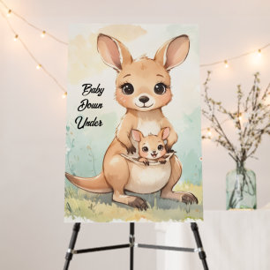Baby Down Under Shower Sign