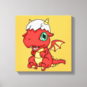 Baby Dragon 12 x 12 Canvas Print