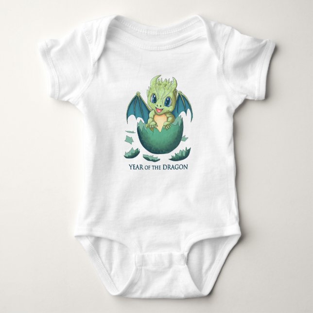 Baby Dragon 2024 Anime Kawai One-Piece Bodysuit (Front)