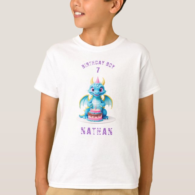 *~* Baby Dragon - AP88  Any Age Birthday Party T-Shirt (Front)