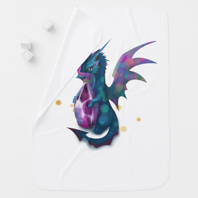 Baby dragon baby blanket (In Situ)