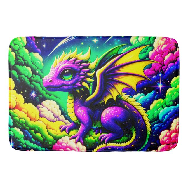 Baby Dragon Bath Mat (Front)