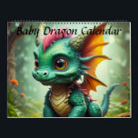 Baby Dragon Calendar<br><div class="desc">This unique design was inspired by my love for dragons,  perfect gift for any occasion!</div>
