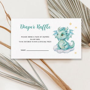 Baby Dragon Diaper Raffle Enclosure Card