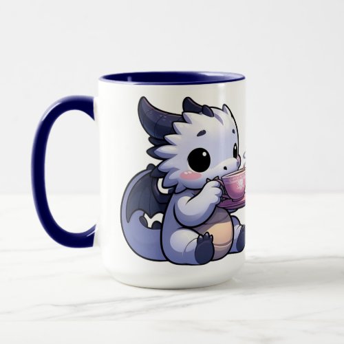 Baby Dragon drinking tea Mug